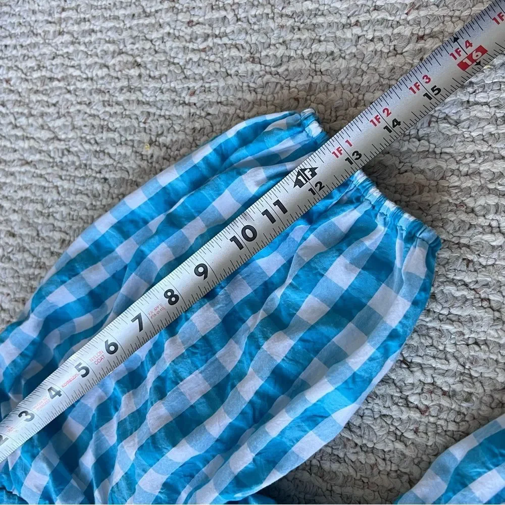 NWT Lilly Pulitzer Sarafina Gingham Babydoll Top